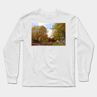 Autumn Trees Bourton on the Water Cotswolds Long Sleeve T-Shirt